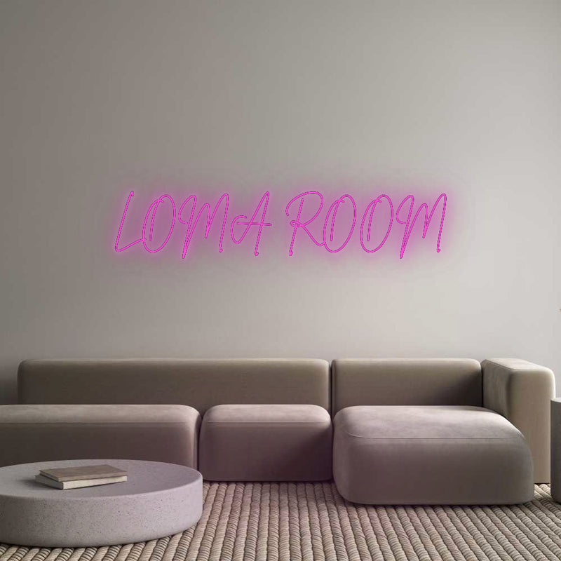 Custom Neon French Version LOMA ROOM