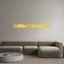 channel letter new Sables & Mimo...