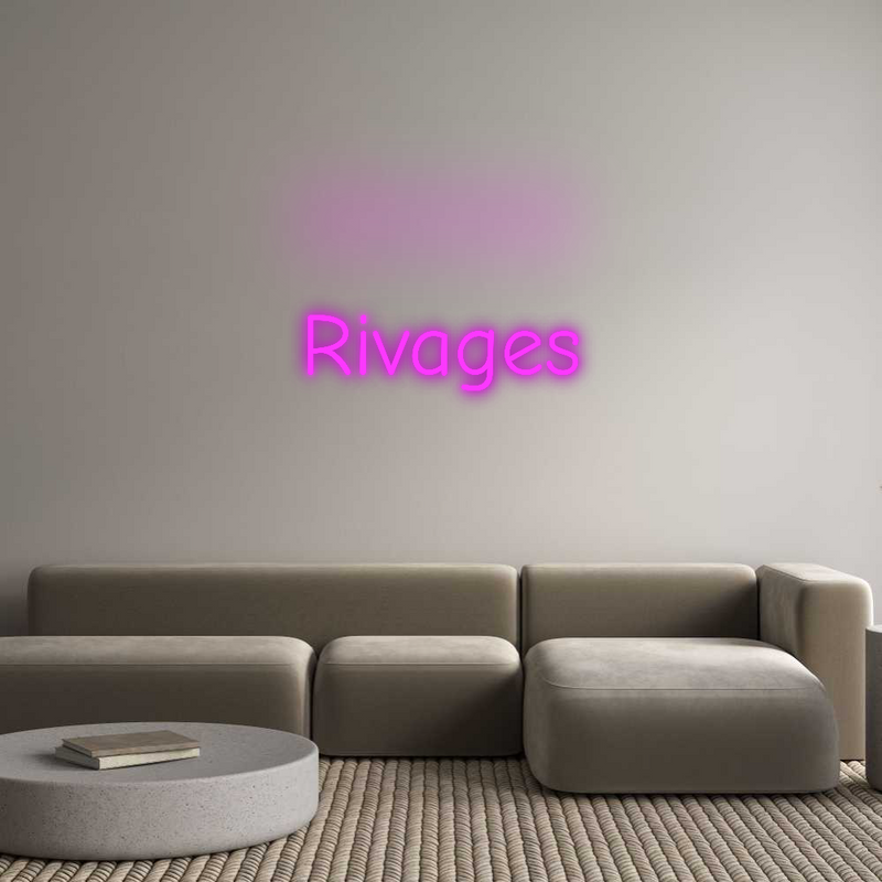 Neon personnalisé new Rivages