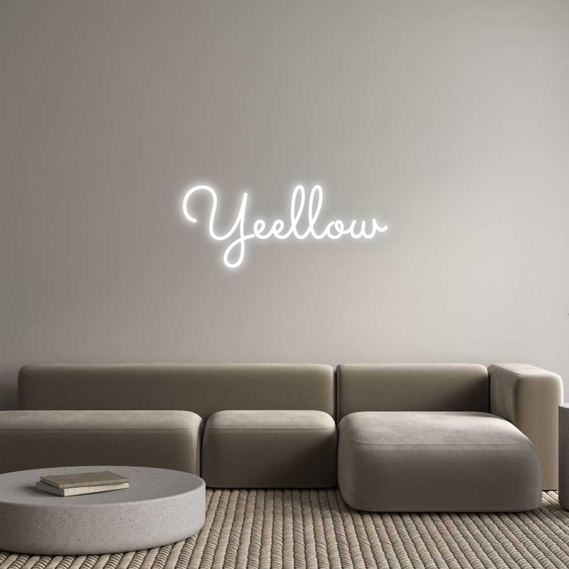 Neon personnalisé new Yeellow