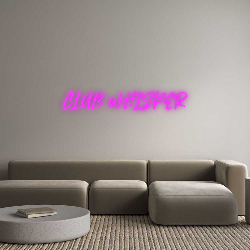 Neon personnalisé new CLUB WHISPER