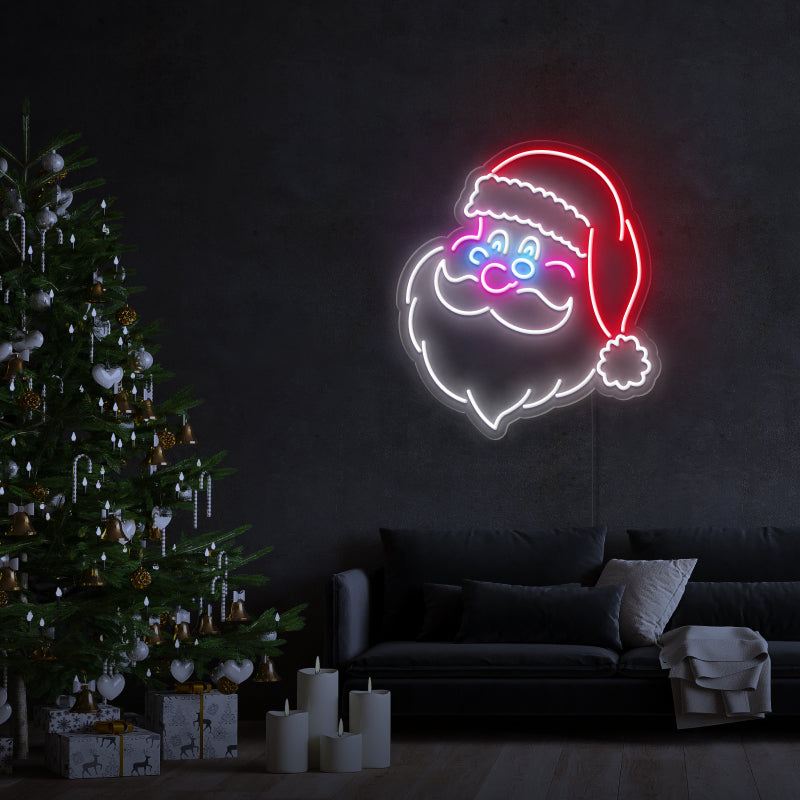 „Weihnachtsmann“ – LED-Leuchtreklame