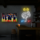 'COQ ÉQUIPE DE FRANCE' - signe en néon LED