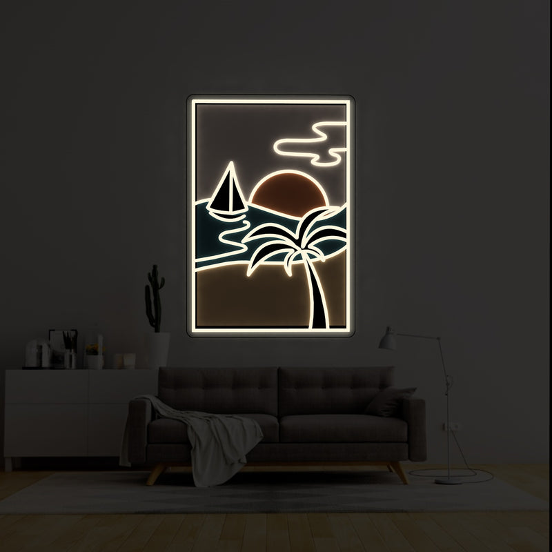 "DREAM ISLAND" - letreiro de néon LED