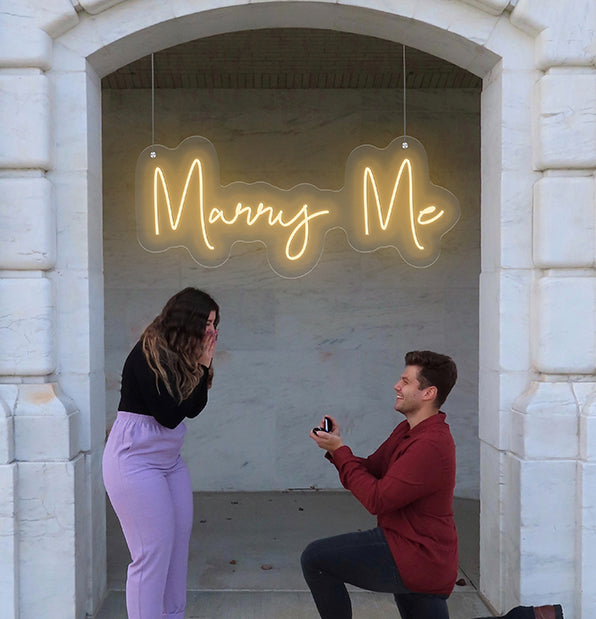 "Marry Me" - Signe en néon LED
