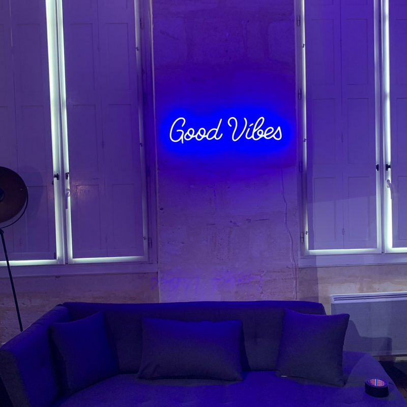 'GOOD VIBES' - Insegna al neon a LED