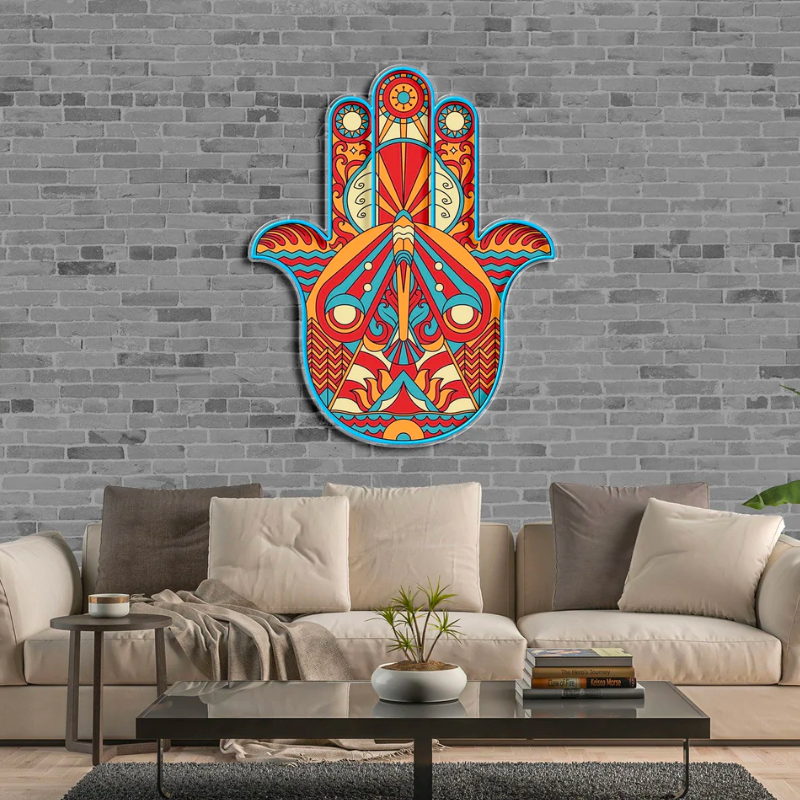 "HAMSA'S HAND" - LED Neon Sign