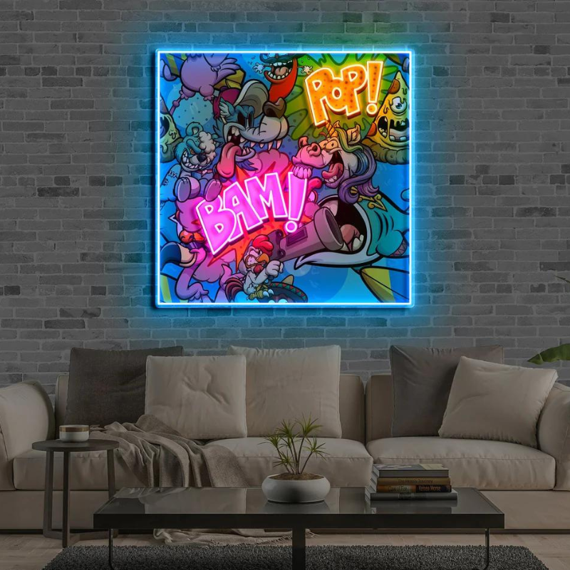 "BAM POP" - LED neon sign
