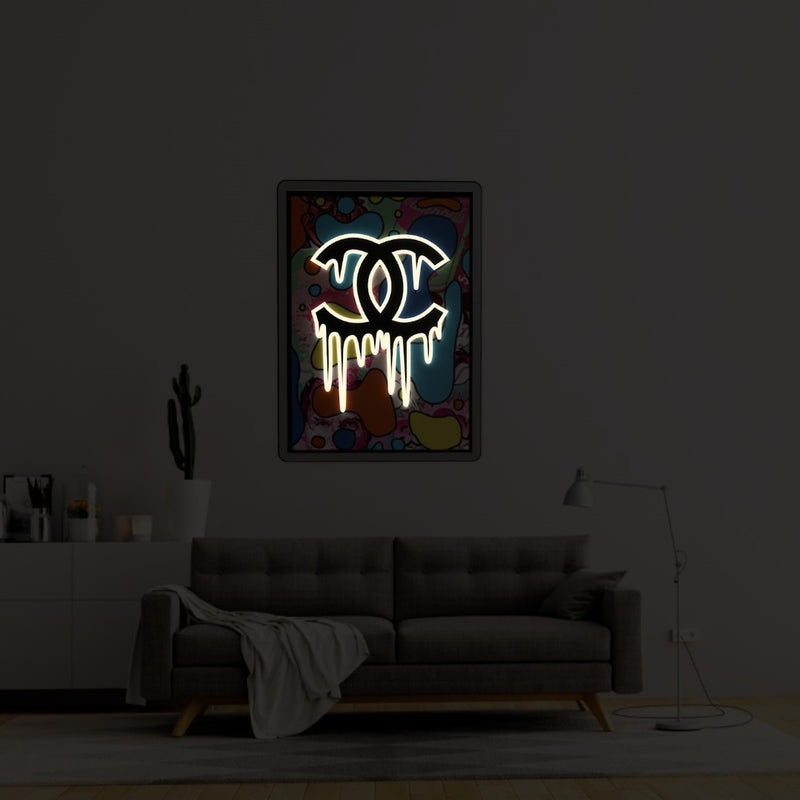 "COCO ART" - letreiro de néon LED