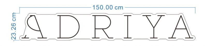 Néon personnalisé ADRIYA