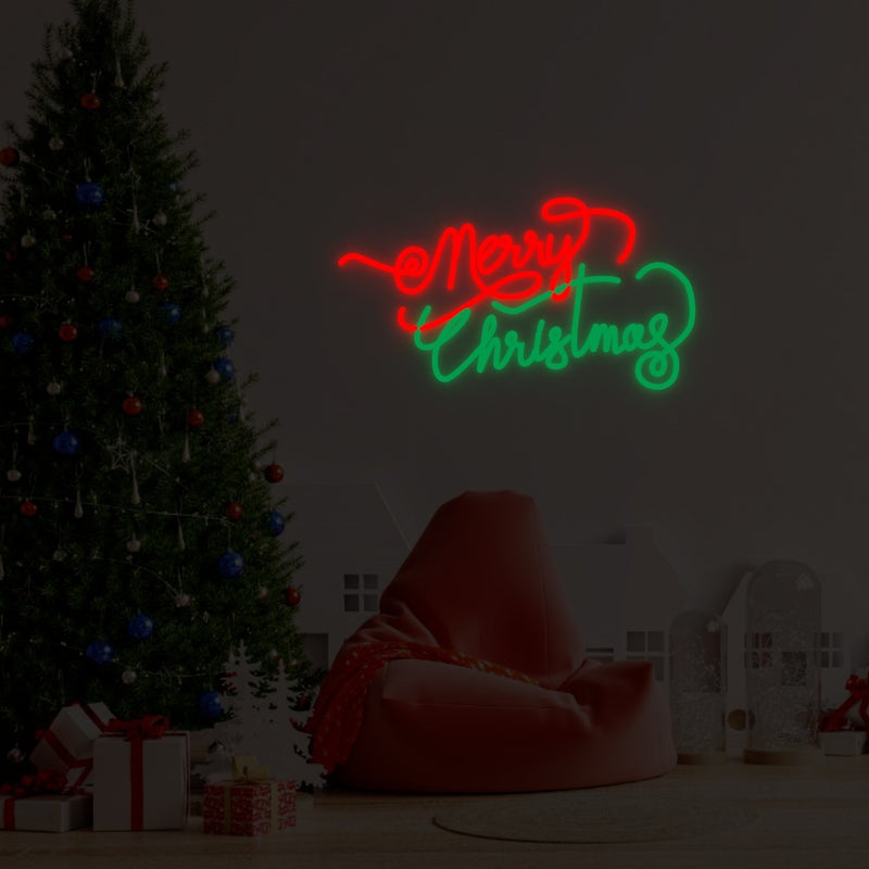„Merry Christmas 2“ – LED-Neonschild
