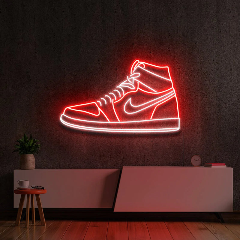 "AIR JORDAN 1 Shoes" - letreiro de néon LED