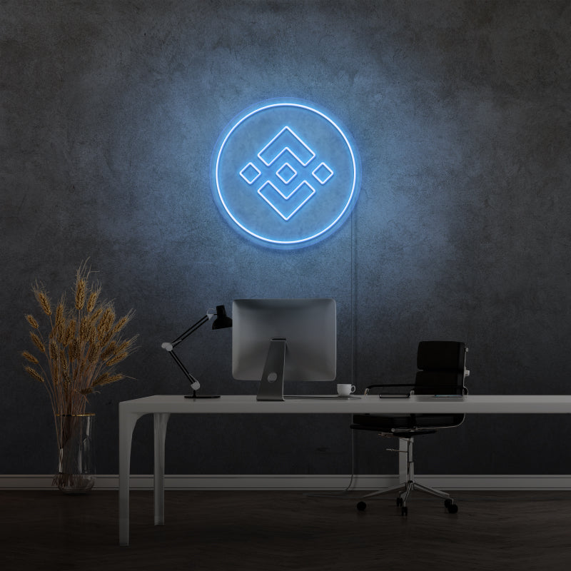 „BINANCE COIN“ – LED-Neonschild