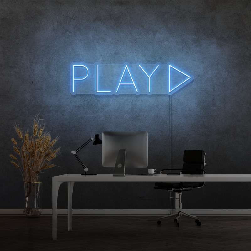 "PLAY" - LED Neon Sign