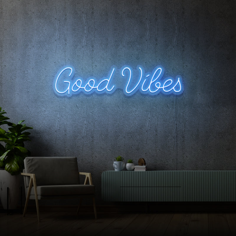 'GOOD VIBES' - signe en néon LED