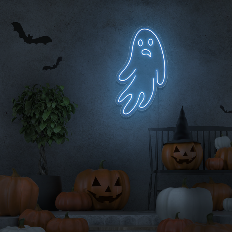 'Fantasma' - letreiro de néon LED