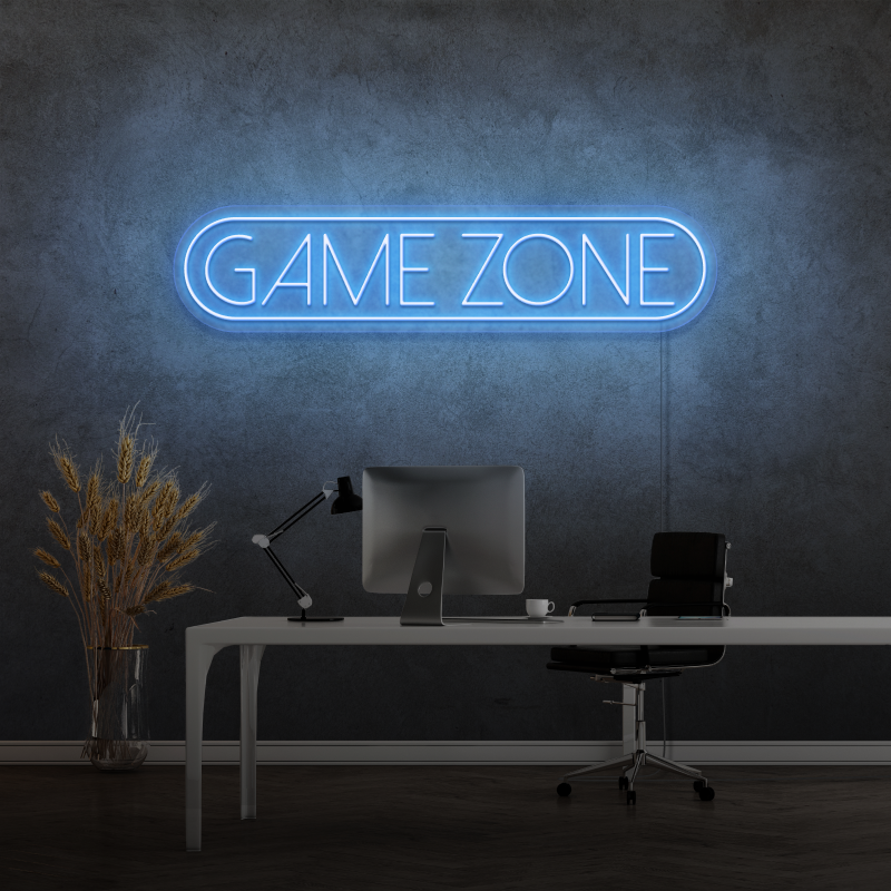 "GAME ZONE" - Insegna al neon LED