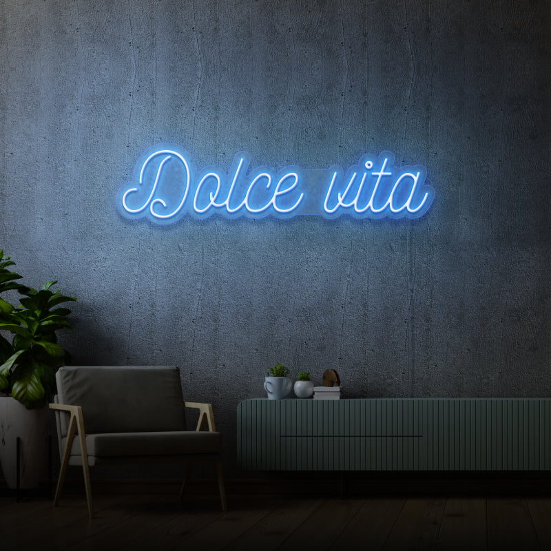 'DOLCE VITA' - letreiro de néon LED