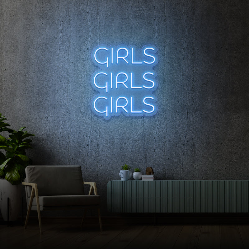 'RAGAZZE' - Insegna al neon a LED