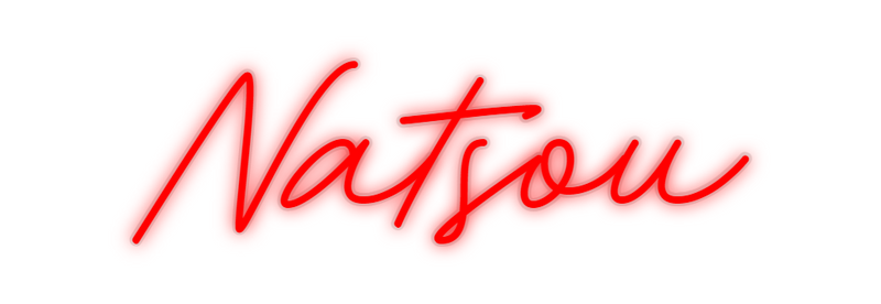 Neón personalizado: Natsou
