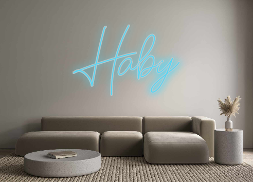 Néon personalizado: Haby