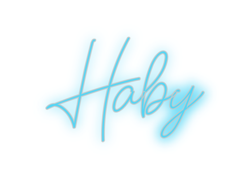 Néon personalizado: Haby