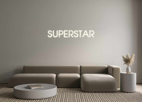 Benutzerdefiniertes Neon: SUPERSTAR