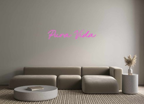 Neon personalizado: Pura Vida