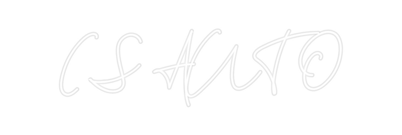 Neon personalizzato: CS AUTO