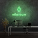'ETHERUM' - letreiro de néon LED