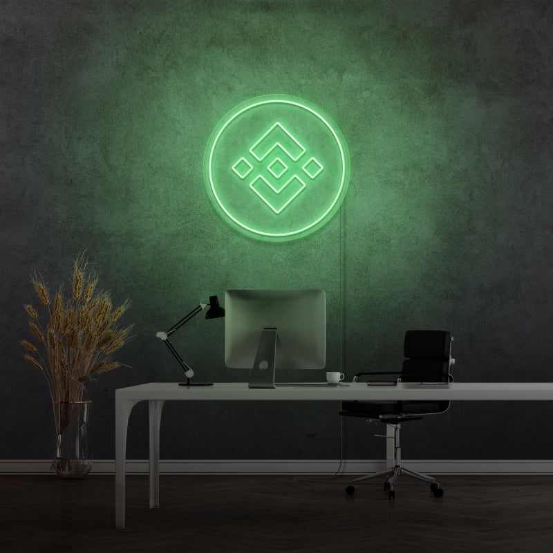 „BINANCE COIN“ – LED-Neonschild