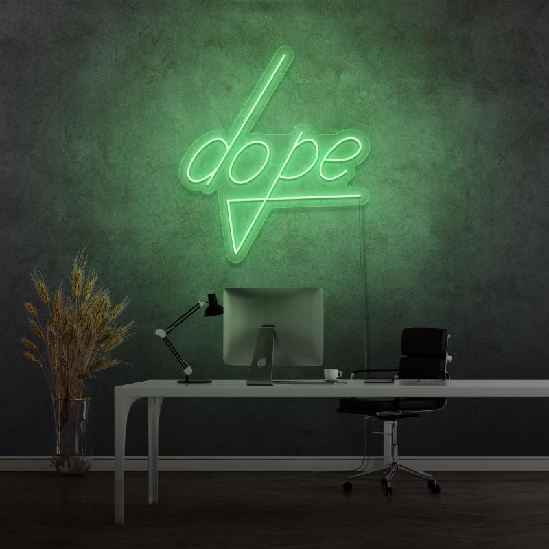 "DOPE" - Signe en néon LED