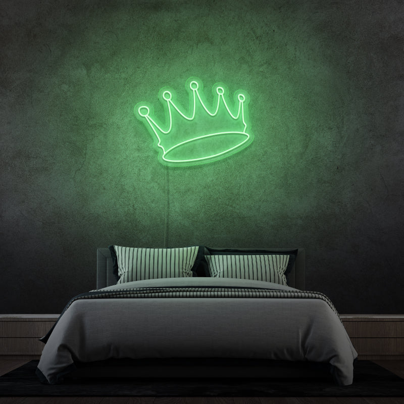 „CROWN“ – LED-Neonschild