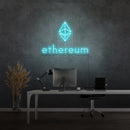 'ETHERUM' - letreiro de néon LED