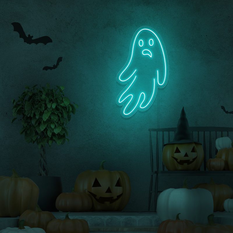 'Fantasma' - letreiro de néon LED