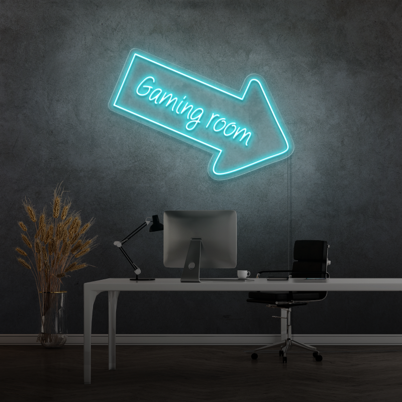 „GAMING ROOM“ – LED-Neonschild