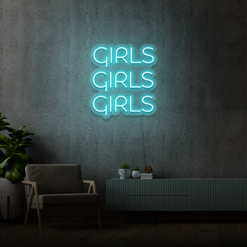 „GIRLS“ – LED-Neonschild