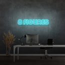 '8 FIGURAS' - letreiro de néon LED