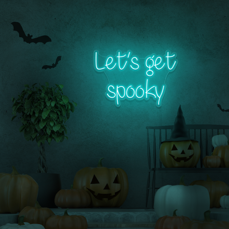 'Let's get Spooky' - letrero de neón LED