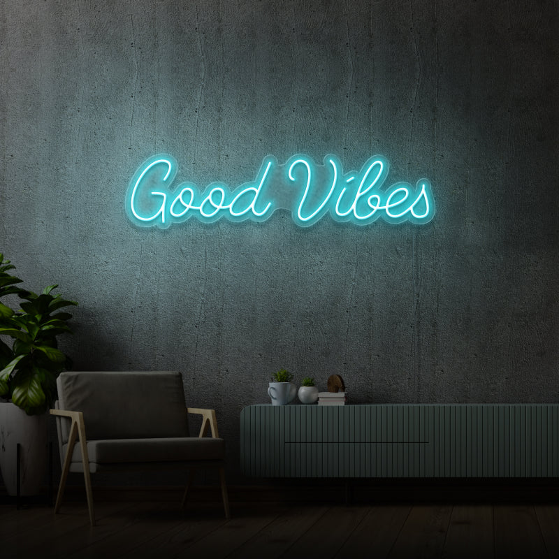 „GOOD VIBES“ – LED-Neonschild