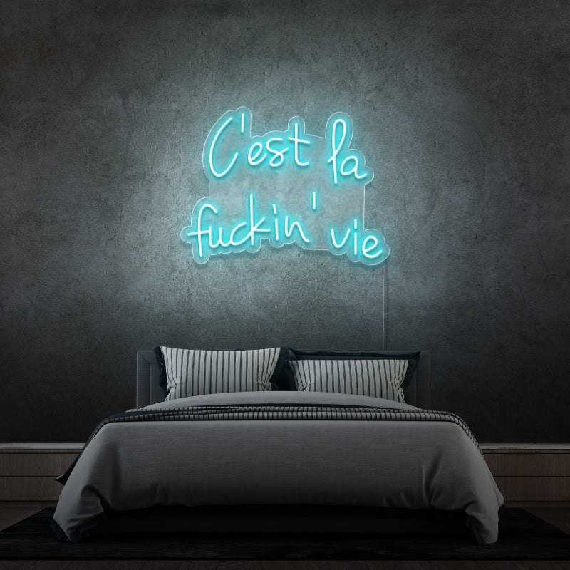 'THIS IS THE FUCKIN LIFE' - LED neon sign