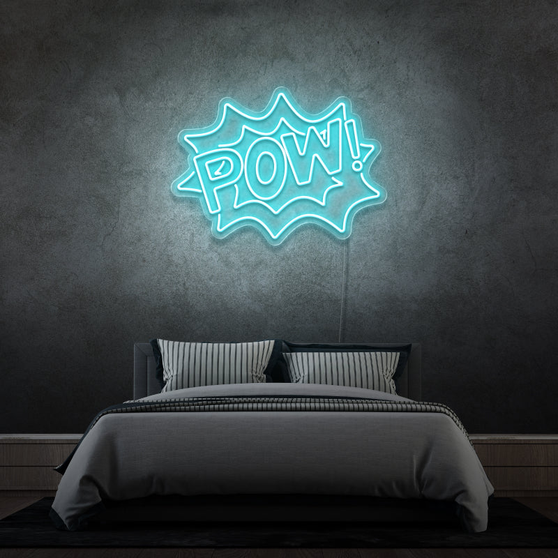 'POW' de Margot - letreiro de néon LED