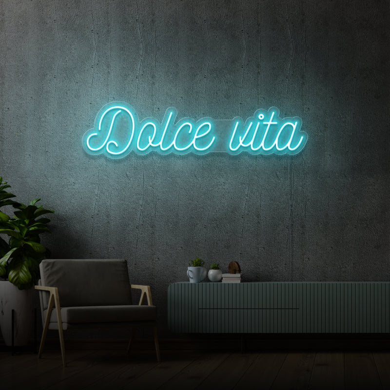 'DOLCE VITA' - letreiro de néon LED