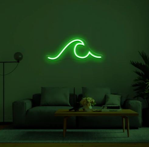 "La vague" | Signe en néon LED