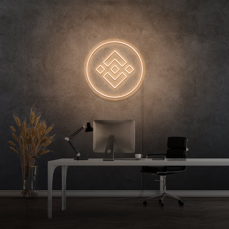 „BINANCE COIN“ – LED-Neonschild