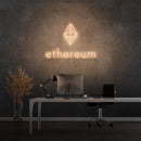 'ETHERUM' - letreiro de néon LED