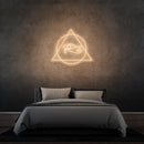 Néon LED "Œil d'Horus" – Symbole de protection égyptien