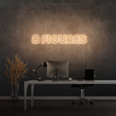 '8 FIGURAS' - letreiro de néon LED