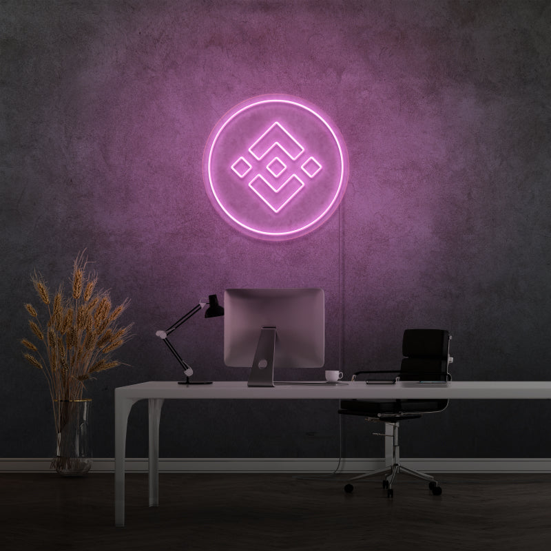 „BINANCE COIN“ – LED-Neonschild