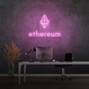'ETHERUM' - letreiro de néon LED